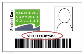 VCC Student ID card 2016